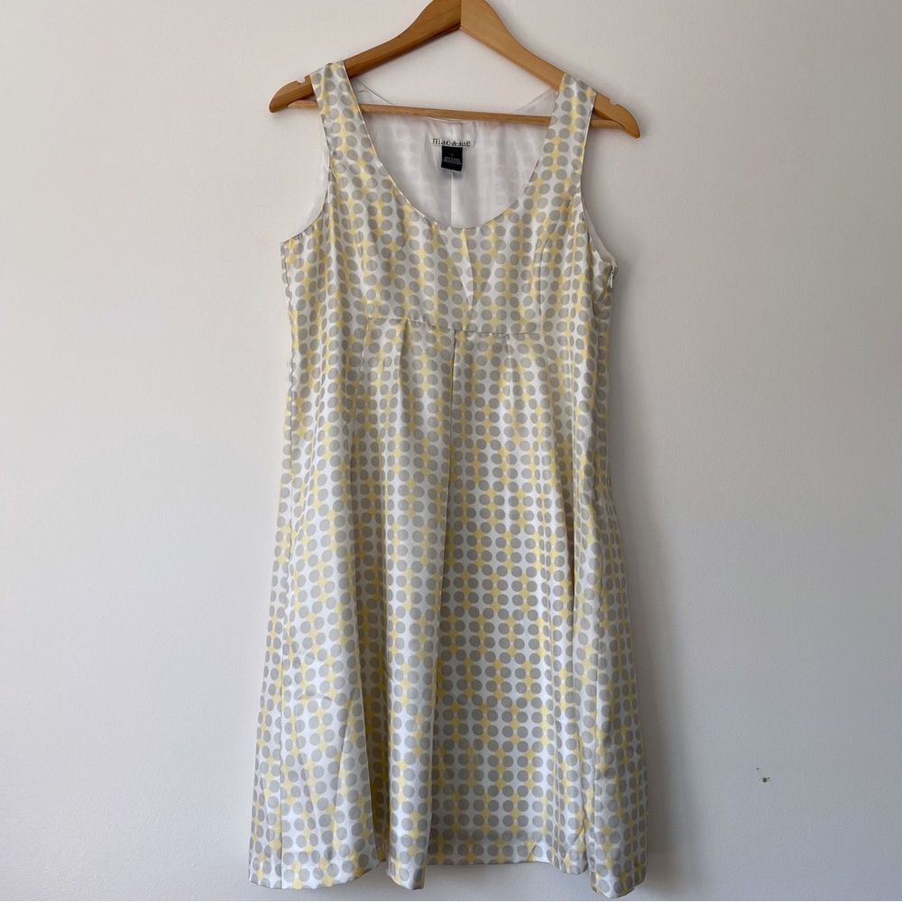 Mac & Jac Silk Polka Dot Sleeveless Dress - Picture 2 of 9